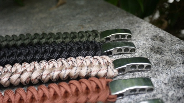 Camping Survival Bracelet Men Camping Outdoor Woven Parachute Shackle Pin Buckle Adjustment