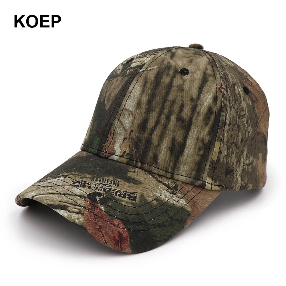 KOEP New Camo Baseball Cap Fishing Men Outdoor Hunting Camouflage Jungle Hat Airsoft Tactical