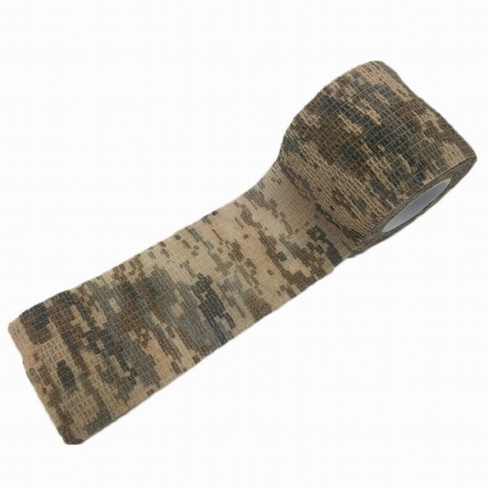 Tactical Camo Tape 5cm*4.5M Self-Adhesive Camouflage Tape Outdoor Hunting Shooting