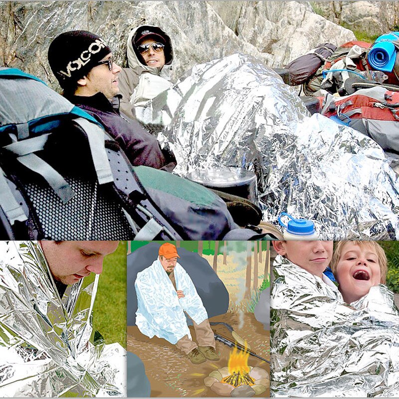 Outdoors Survival Emergency Sleeping Bag Military Army Portable Rescue Thermal Foil Ultra