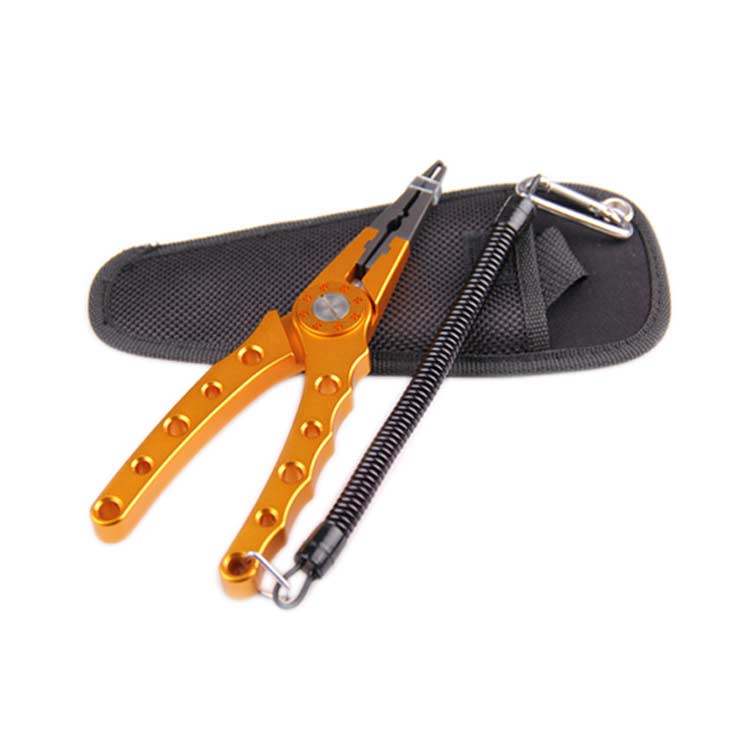 Fishing Pliers Aluminum Alloy scissors Hook Remover Tools Line Cutter Multifunctional Knot