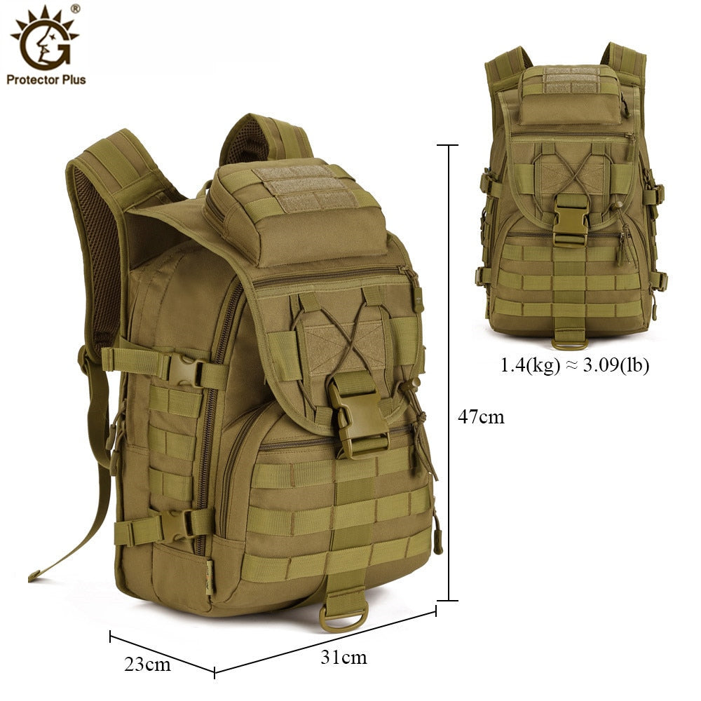 40L Large Capacity Man Army Tactics Backpacks Military Assault Bags 900D Waterproof