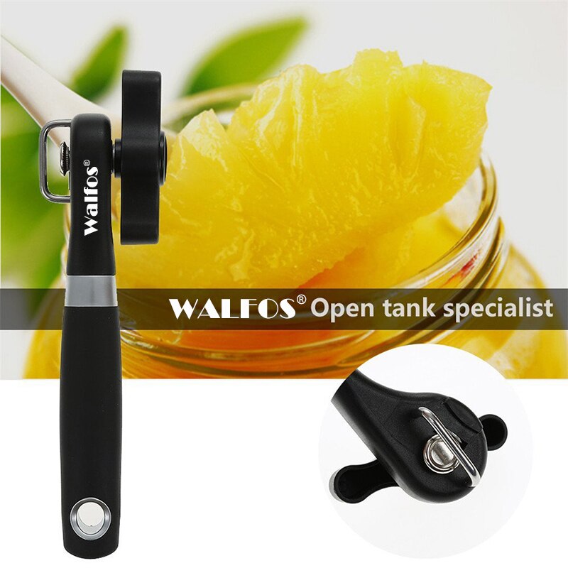 WALFOS Cans Opener Professional Ergonomic Manual Can Opener Side Cut Manual