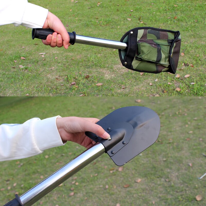 4 In 1 Knife Saw Shovel Ax Fishing Tools Portable Folding Survival Spade Emergency Trowel Garden