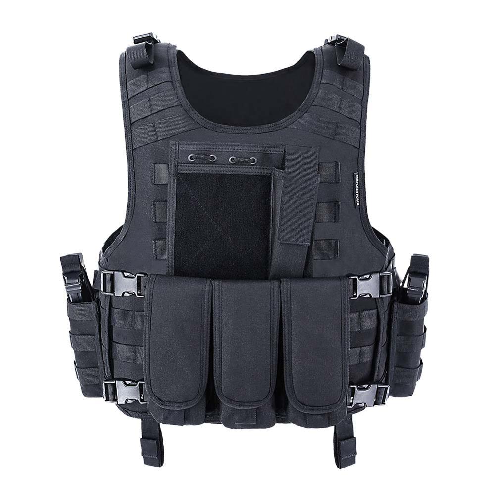 MGFLASHFORCE Airsoft Tactical Vest Plate Carrier Swat Paintball Vest Military Army Armor Police Vest