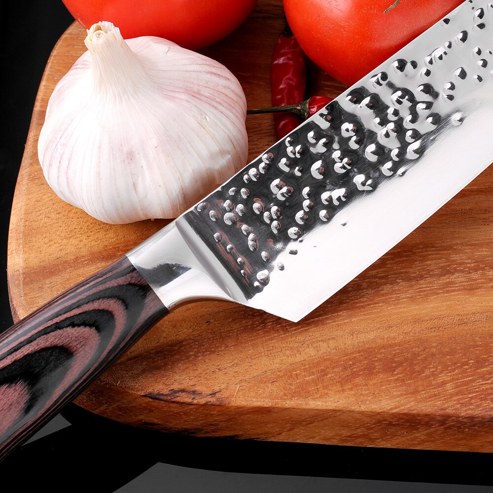 XITUO New Chef Knives 8"inch Handmade Forged 7Cr17Mov Stainless Steel Sharp Kitchen