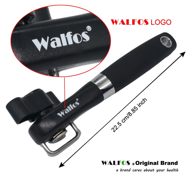 WALFOS Cans Opener Professional Ergonomic Manual Can Opener Side Cut Manual