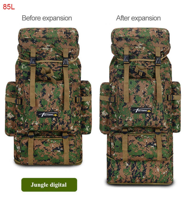 Backpack Nylon Waterproof Military Camouflage Molle Army Men Rucksack Travel