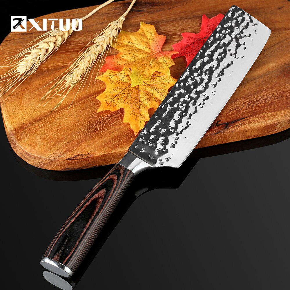 Knife Chef 8 inch 7" Stainless Steel Knives Sushi Meat Santoku Japanese 7CR17 440C High