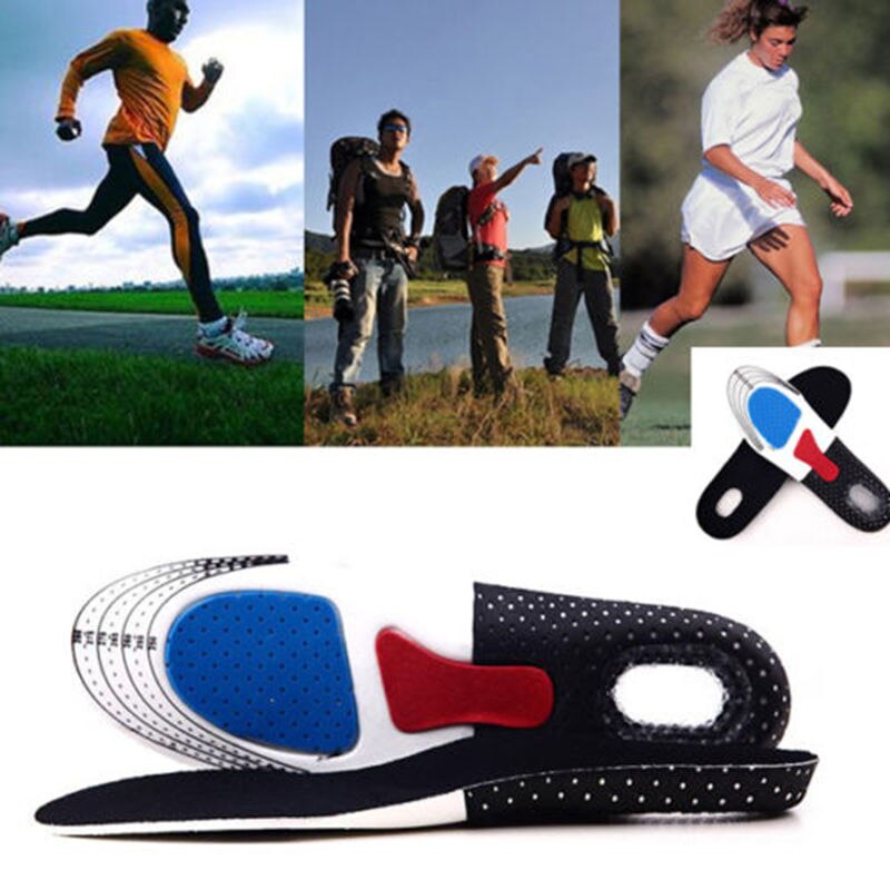 1 Pair Unisex Outdoor Soft Insoles Orthotic Arch Support Shoe Pad Cushion for Men Women