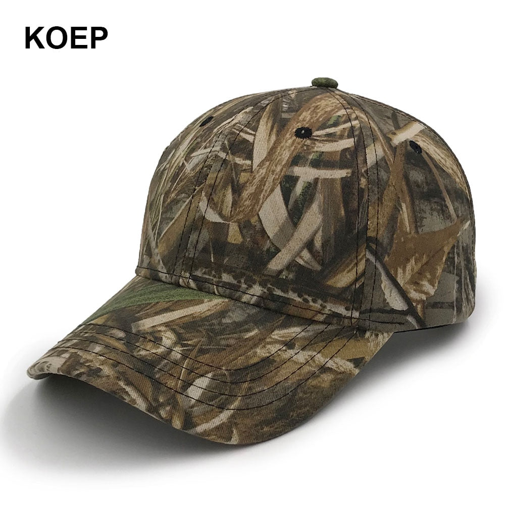 KOEP New Camo Baseball Cap Fishing Men Outdoor Hunting Camouflage Jungle Hat Airsoft Tactical