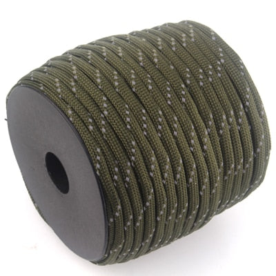 YoouPara Reflective Paracord 100Feet Spools 7 Strand Parachute for Outdoor Campling