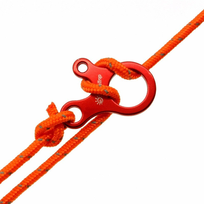 Camping 5pcs 3 Hole Type Aluminium Alloy Rope Tensioner Tent windproof Rope Buckle