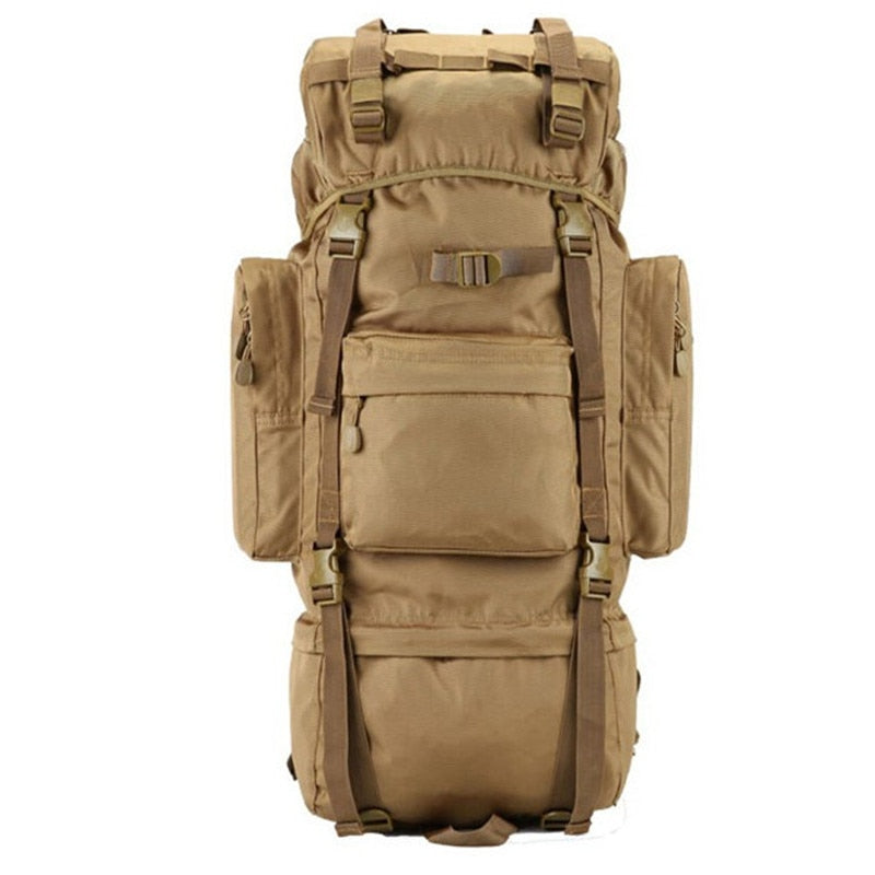 70L Large Capacity Men Backpack Military High Quality Waterproof Thickened Oxford