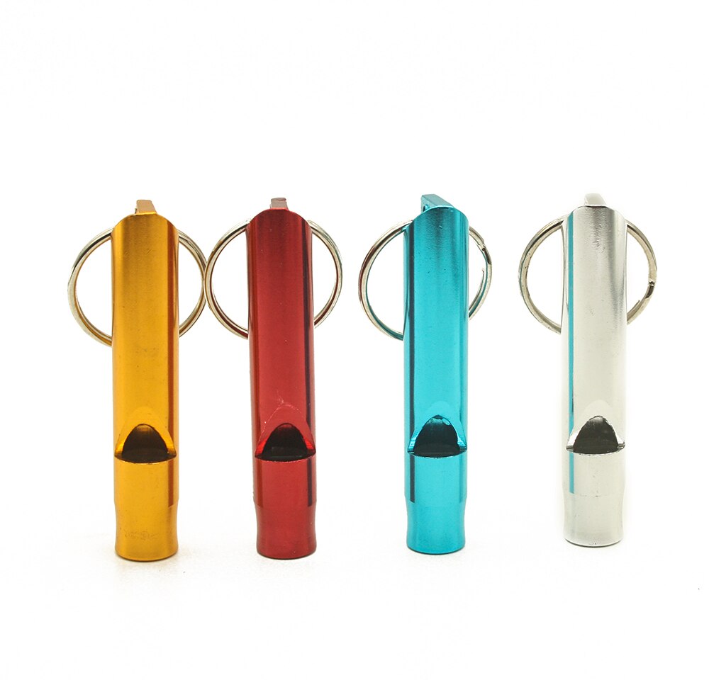 Outdoor Metal Multifunction Whistle Pendant With Keychain Keyring For Outdoor Survival