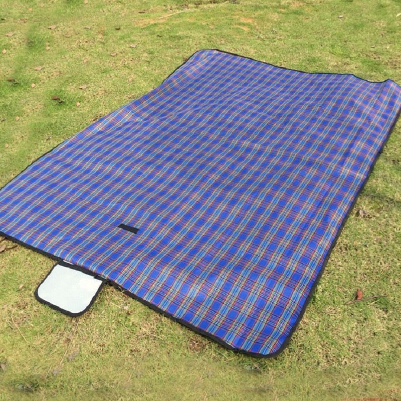 Camping Picnic Mat Portable Beach Blanket Waterproof Moistureproof Plaid Beach Hiking