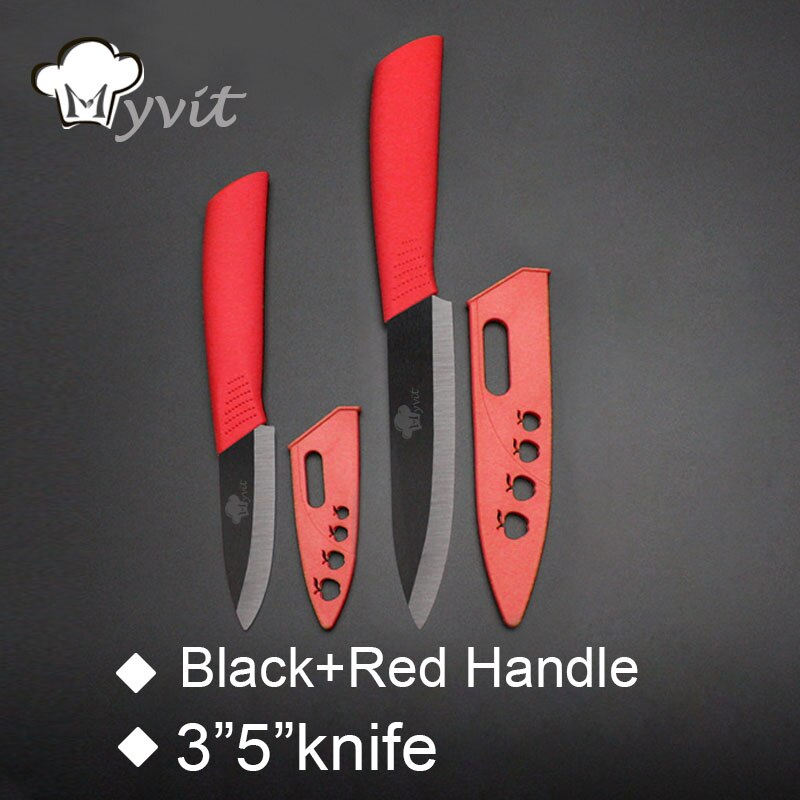 Kitchen Ceramic Knives 3" Paring 5" Slicing Ceramic Blade Kitchen Knives Cooking tools