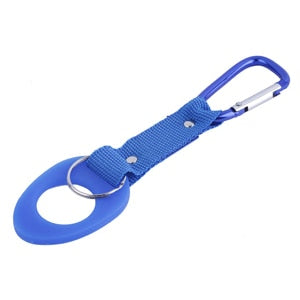 1 Pc New Carabiner Drink Water Bottle Holder  Hook Clip Rubber Buckle Carry Camping