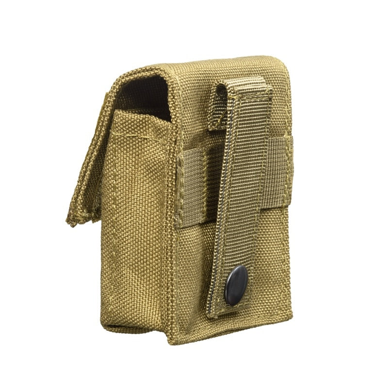 Military Molle EDC Pouch Waist Bag Tactical Single Cigarette Pouch Knife Flashlight Sheath Airsoft