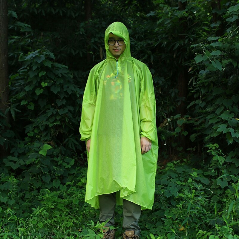 Lightweight 15D Silicone Raincoat Multi Functional Poncho Rain Waterproof Cover For Travel