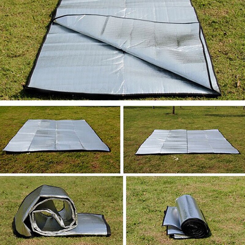 Waterproof Camping Mat Picnic Blanket Beach Mattress Sleeping Pad Aluminum Foil EVA