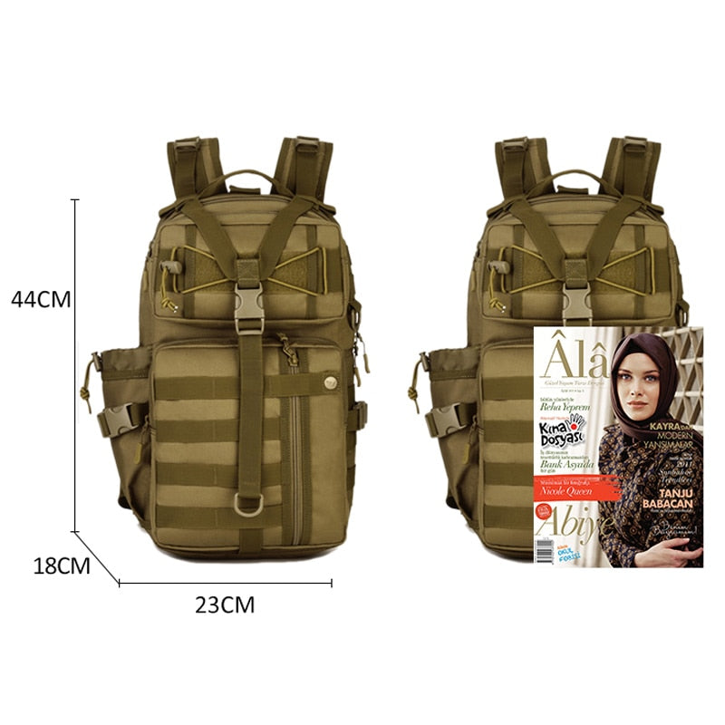 30L Men Tactical Backpack Waterproof Army Shoulder Military Rucksuck Hunting Camping