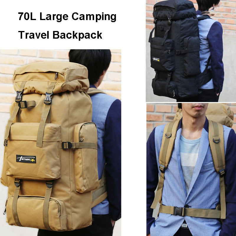 Nylon Waterproof Military Tactics Molle Army Bag Men Backpack Rucksack for Hike Travel