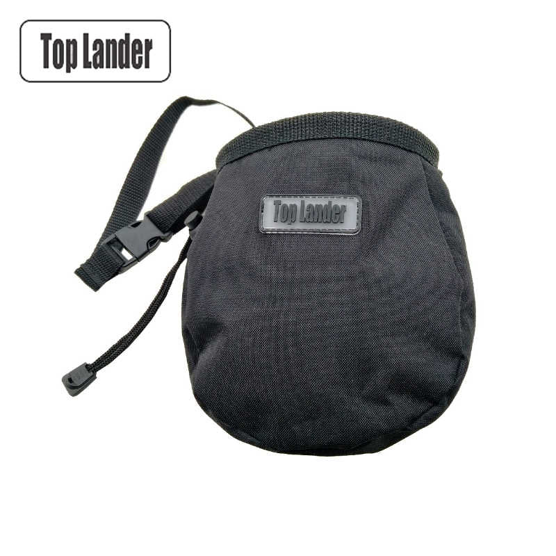 Rock Climbing Chalk Bag with Belt and Zipper Pocket for Fitness GYM Weight Lifting Hunting