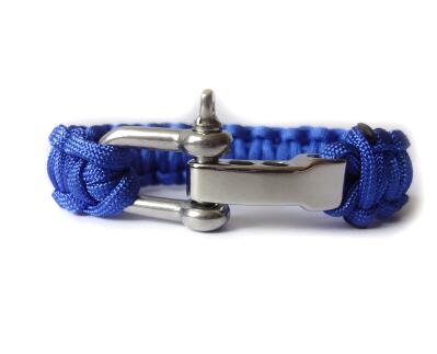 Camping Survival Bracelet Men Camping Outdoor Woven Parachute Shackle Pin Buckle Adjustment