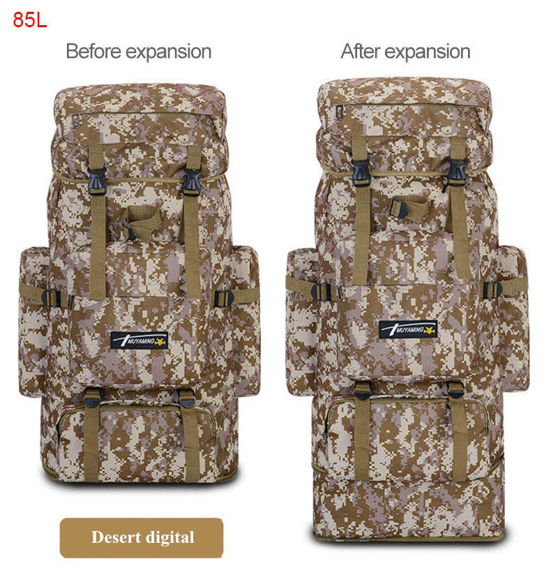 Backpack Nylon Waterproof Military Camouflage Molle Army Men Rucksack Travel