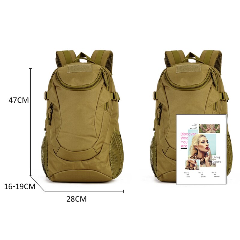 Molle 25L Sports Backpack 14 Inches Laptop Military Outdoor Fishing Hunting Camping Rcksack