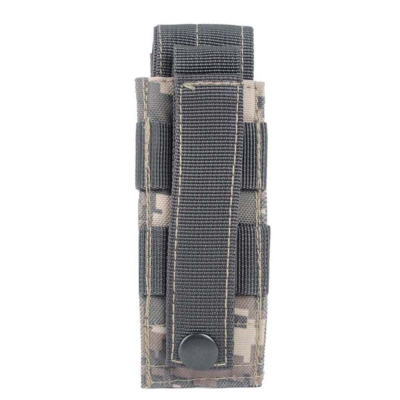 Tactical Molle Pouch Outdoor Military Flashlight Pouch Single Pistol Magazine Torch