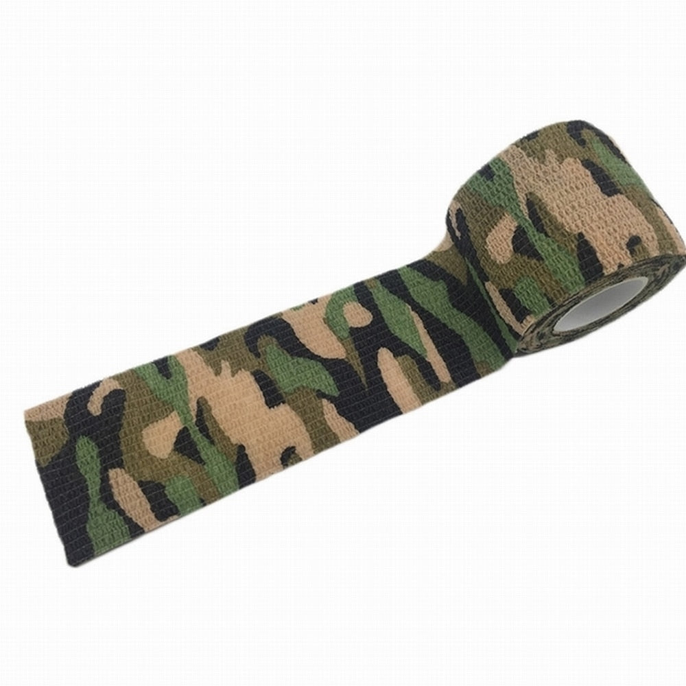 Tactical Camo Tape 5cm*4.5M Self-Adhesive Camouflage Tape Outdoor Hunting Shooting