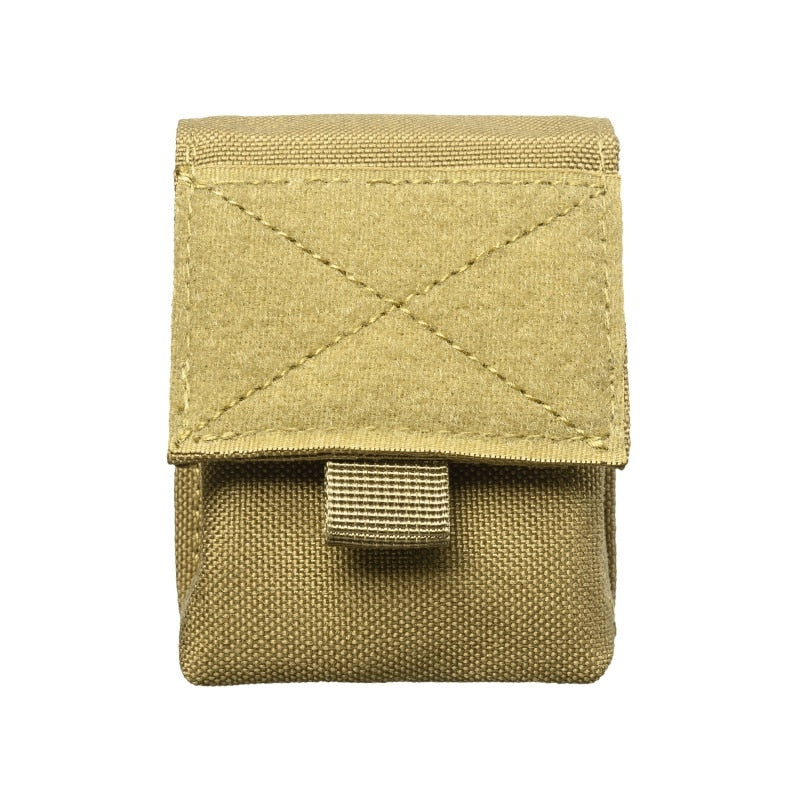 Military Molle EDC Pouch Waist Bag Tactical Single Cigarette Pouch Knife Flashlight Sheath Airsoft