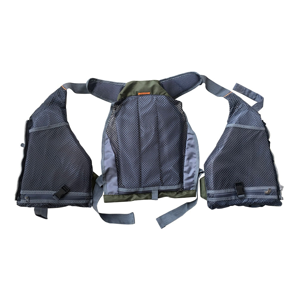 Outdoor fishing vest new fishing clothing life jacket clothes utility adjustable mesh