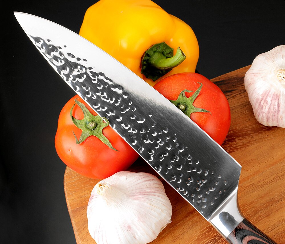 Knife Chef 8 inch 7" Stainless Steel Knives Sushi Meat Santoku Japanese 7CR17 440C High