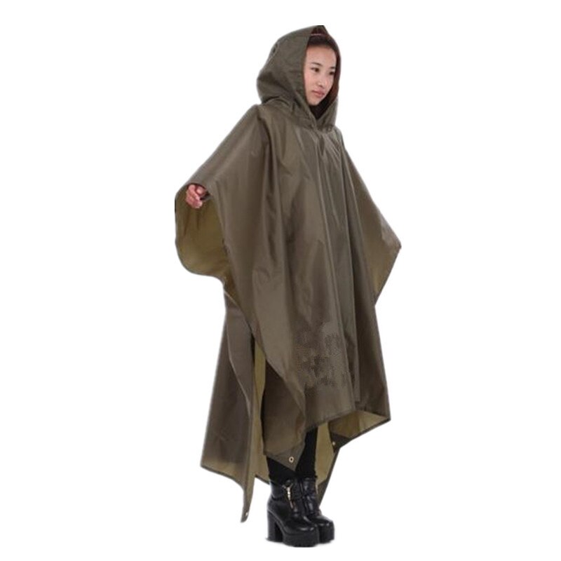 Portable Triple Raincoat Women Men Poncho Outdoor Hiking  Fishing Mountaineering Cycling