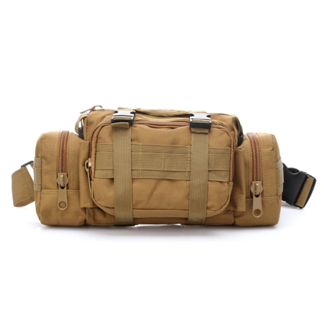 Outdoor Military Tactical Waist Bag Waterproof Nylon Camping Hiking Backpack Pouch Hand Bag