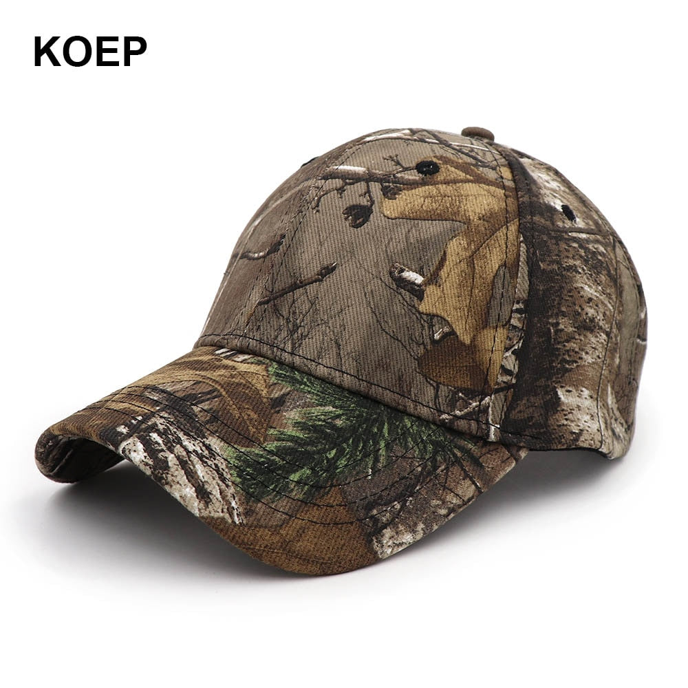 KOEP New Camo Baseball Cap Fishing Men Outdoor Hunting Camouflage Jungle Hat Airsoft Tactical