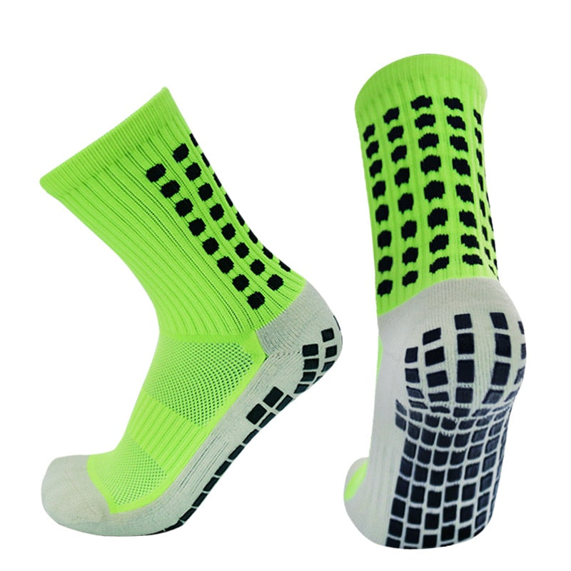 New Anti-slip Soccer Socks Men Women Outdoor Sport Grip Football Socks