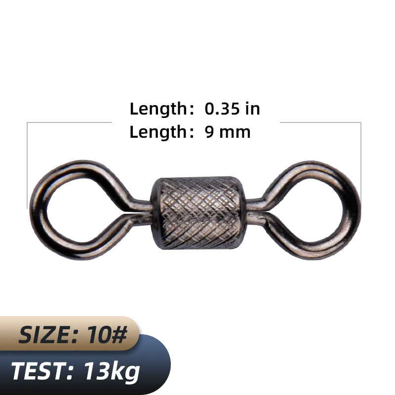 MEREDITH Fishing Accessories/Fishing Tools Bearing Swivel Solid Rings Connector Convenient safe