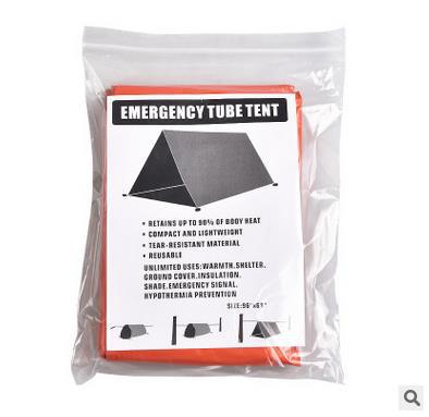 Orange Emergency Shelter Tents Waterproof Thermal Blanket Camping SOS Shelter Aluminum Tent