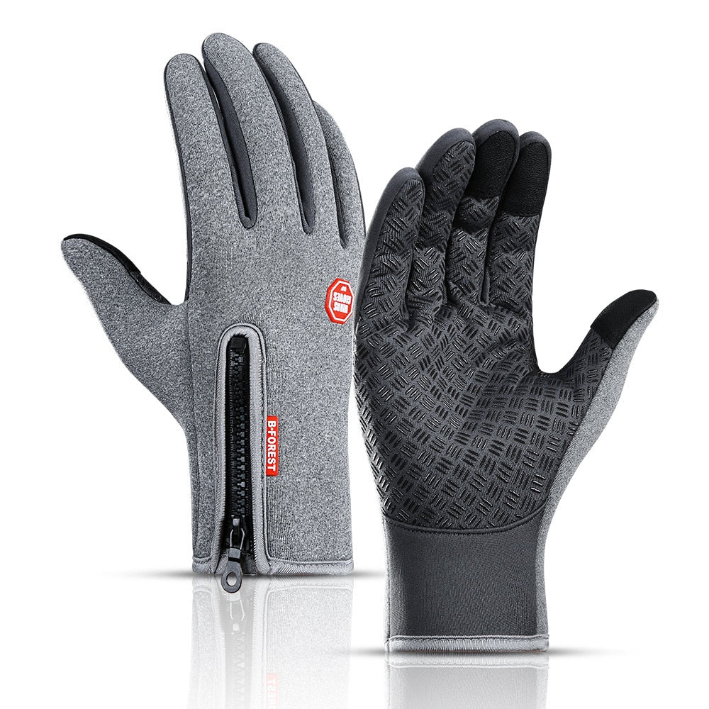 Winter Cycling Gloves Bicycle Warm Touchscreen Full Finger Gloves Waterproof Outdoor