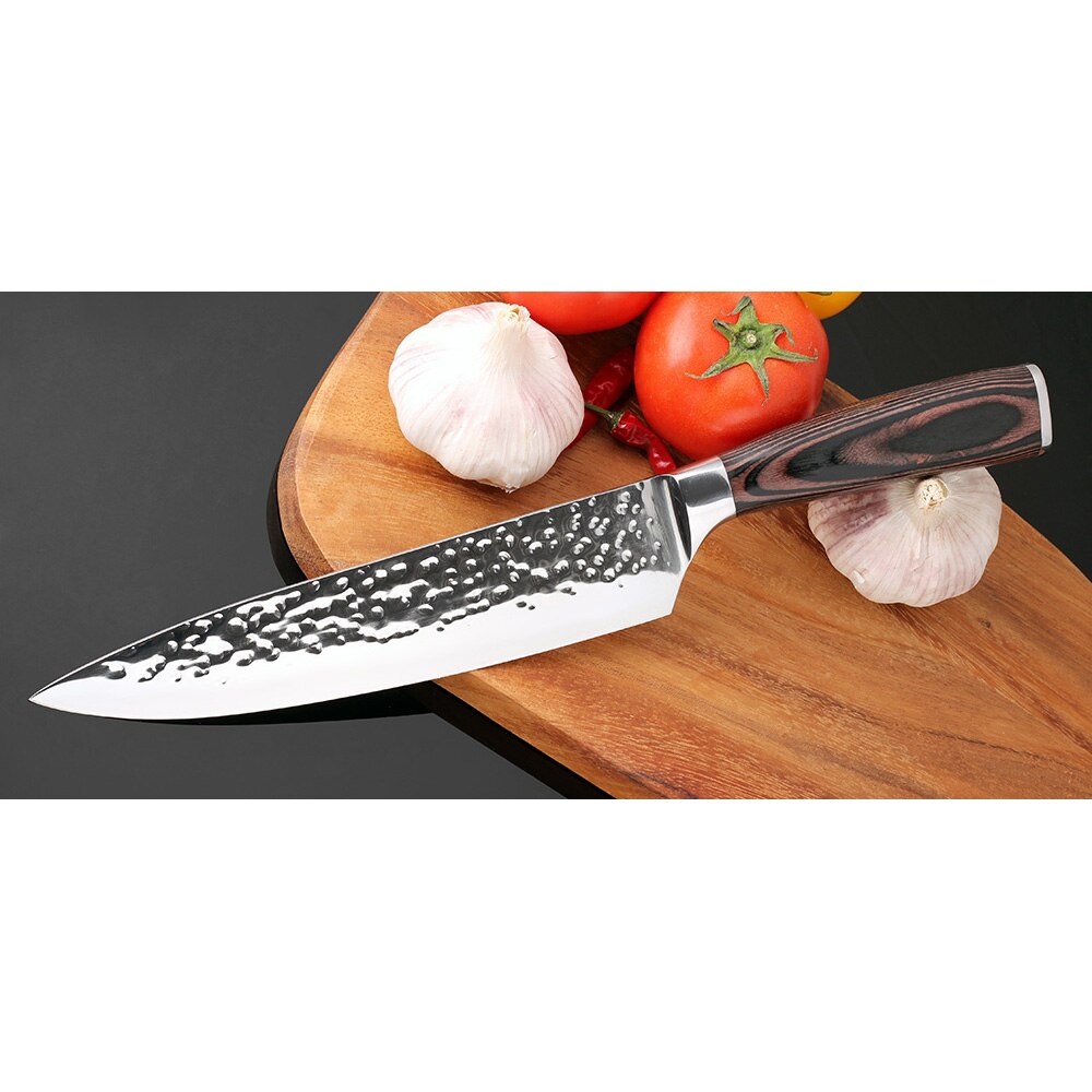 XITUO New Chef Knives 8"inch Handmade Forged 7Cr17Mov Stainless Steel Sharp Kitchen