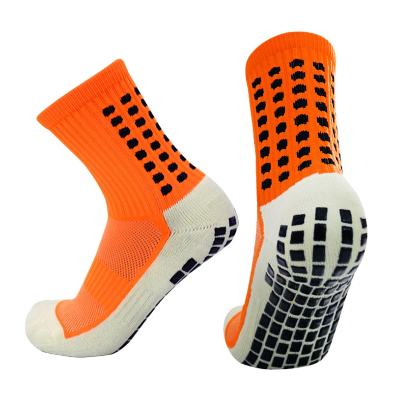 New Anti-slip Soccer Socks Men Women Outdoor Sport Grip Football Socks