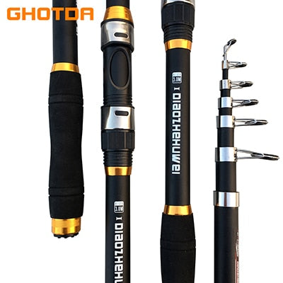 Carp Fishing Rod feeder Hard FRP Carbon Fiber Telescopic Fishing Rod fishing pole