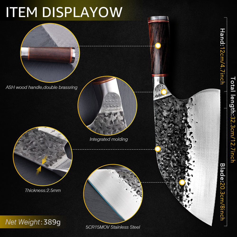 Chef Knife Butcher Knives Handmade Forged Stainless Steel Chop Chinese Cleaver Cooking Tools