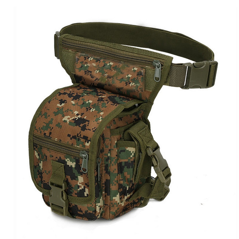 Nylon Tactical Gear Thigh Drop Leg Bag Men Outdoor Hunting Molle Bag Multipurpose Utility Bag