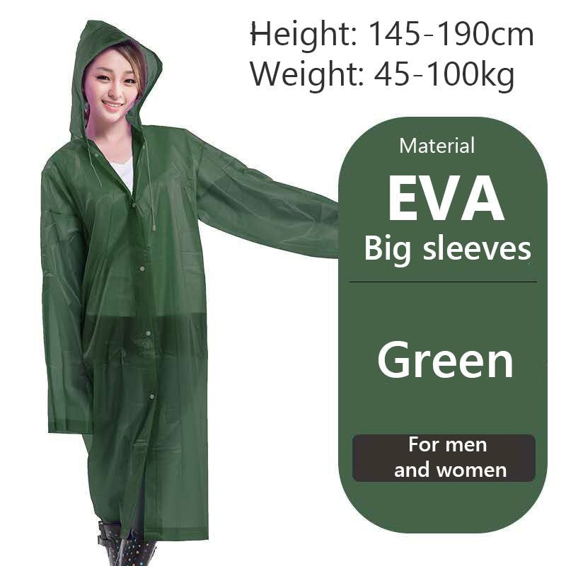 Women Men Impermeable Thickened Waterproof Raincoat Tourism Outdoor Hiking Rain Poncho