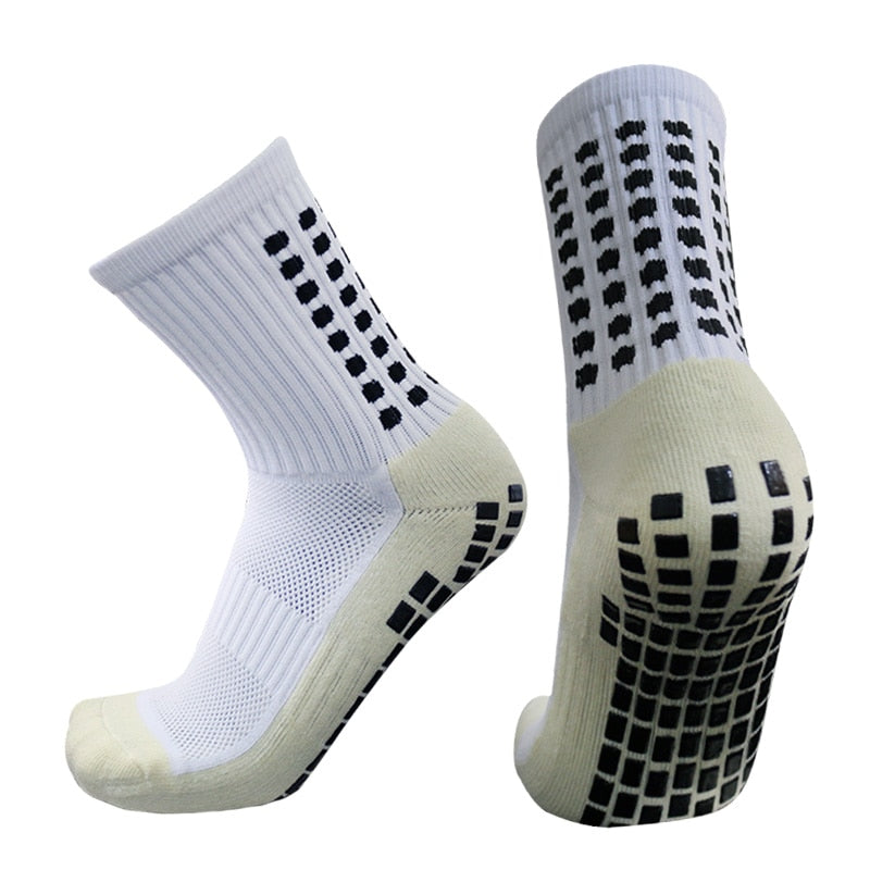 New Anti-slip Soccer Socks Men Women Outdoor Sport Grip Football Socks